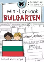 Vorschau - Arbeitsblätter - Mini-Lapbook Bulgarien | Ländersteckbrief | Bastelvorlage - Deckblatt