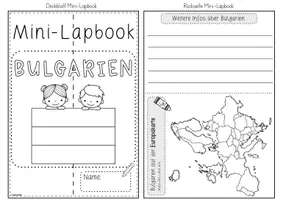 Vorschau - Arbeitsblätter - Mini-Lapbook Bulgarien | Ländersteckbrief | Bastelvorlage - Seite 2