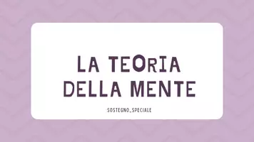 anteprima - Materiale di supporto/inclusione - La teoria della mente - Pagina di copertina