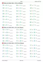 Vorschau - Arbeitsblätter - Addition im Zahlenraum bis 100 - Üben in 6 Stufen - Seite 1