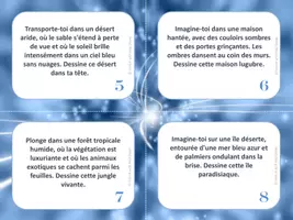 Aperçu - Matériel pour travaux manuels / dessin - L'imagerie mentale - 20 cartes à tâches / Task Cards - Page 2