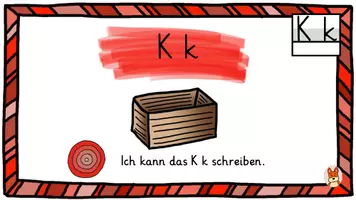 Vorschau - Arbeitsblätter - Buchstabeneinführung K k - digitale Tafelbilder - Arbeitsblatt - Seite 1