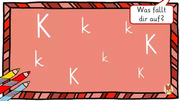 Vorschau - Arbeitsblätter - Buchstabeneinführung K k - digitale Tafelbilder - Arbeitsblatt - Seite 2