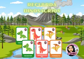 Vista previa - Unidades / Secuencias / Situaciones de Aprendizaje - RECUERDA DINOSAURIOS - MEMORIA - VOCABULARIO - LECTOESCRITURA - ABP - Portada