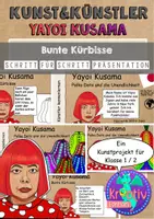 Vorschau - Stundenentwürfe - Yayoi Kusama Kürbisse – Kunstprojekt für die Grundschule | Kunstunterricht inspiriert von Yayoi Kusama | Herbst Kunst Klasse 1–4 - Seite 1