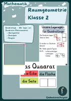 Vorschau - Arbeitsblätter - Materialpaket_Quadratlinge_Mathematik_Klasse1u2_Geometrie - Seite 1