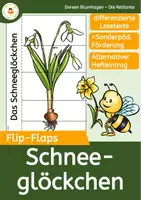 Vorschau - Arbeitsblätter - Schneeglöckchen - Flip-Flap - Teile der Pflanze mit differenzierten Lesetexten (auch für sonderpädagogische Förderung) - Deckblatt