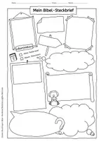Vorschau - Arbeitsblätter - Bartimäus - Bibel - Steckbrief im Sketchnotesstil zur Blindenheilung - Seite 3