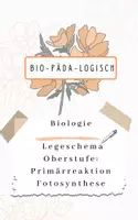 Vorschau - Mal- und Bastelvorlagen - Legeschema Oberstufe Biologie zur Primärreaktion der Fotosynthese - Deckblatt