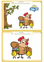 Vorschau - Arbeitsblätter - Hörverstehen Ostern Partnerarbeit, Zuhören lernen und Malen, Bilder beschreiben,Grundschule, Kindergarten, DaZ - Seite 1