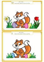 Vorschau - Arbeitsblätter - Hörverstehen Ostern Partnerarbeit, Zuhören lernen und Malen, Bilder beschreiben,Grundschule, Kindergarten, DaZ - Seite 2