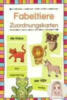 Vorschau - Spiele - Fabeltiere - Zuordnungskarten (Legespiel) - Deckblatt