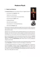 Vorschau - Unterrichtsreihen - Physik: Kapitel - Moderne Physik - Seite 1