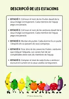 Vista previa - Tarjetas / Manipulativos - Estacions d'aprenentatge Fruites i verdures - página 1