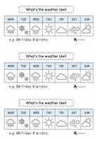 Vorschau - Arbeitsblätter - weather - writing sentences - Seite 2