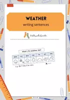 Vorschau - Arbeitsblätter - weather - writing sentences - Seite 1
