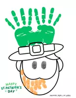 anteprima - Materiale per pittura e bricolage - St.patrick's handprints crafts - Pagina 2