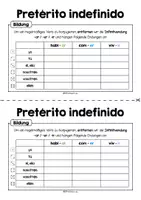 Vorschau - Arbeitsblätter - Pretérito indefinido - Übersicht zur Bildung - Seite 3