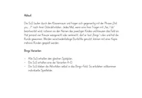 Vorschau - Spiele - Bingo - Easter Holidays - Seite 1