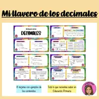 Vista previa - Unidades / Secuencias / Situaciones de Aprendizaje - LLAVERO DE LOS NÚMEROS DECIMALES - Portada
