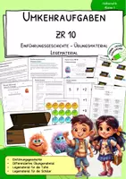 Vorschau - Arbeitsblätter - Umkehraufgaben - Einführung - Übungsmaterial - Legematerial - ZR 10 - Deckblatt