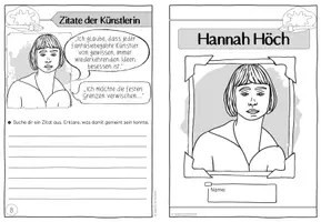 Vorschau - Mal- und Bastelvorlagen - Künstler-Faltheft: Hannah Höch | Dadaismus - Seite 2