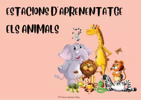 Vista previa - Refuerzo / NEE / Materiales de apoyo - Estacions d'aprenentatge. Els animals - Portada