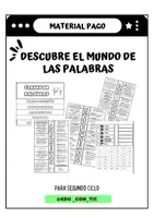 Vista previa - Unidades / Secuencias / Situaciones de Aprendizaje - Flipbook y lapbook de Clase de palabras (3) - Portada
