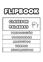 Vista previa - Unidades / Secuencias / Situaciones de Aprendizaje - Flipbook y lapbook de Clase de palabras (3) - página 1