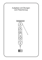 Vorschau - Arbeitsblätter - Aufgaben u. Übungen zum Flaschenzug - Deckblatt