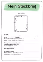 Vorschau - Arbeitsblätter - DaZ/DaF: Mein Steckbrief – Ich stelle mich vor (Schreib- & Sprechtraining) - Seite 1