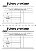 Vorschau - Arbeitsblätter - Futuro próximo - Übersicht zur Bildung - Seite 1