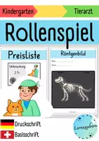 Vorschau - Spiele - Freispiel im Kindergarten: Beim Tierarzt (Rollenspiel) - Deckblatt