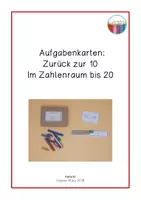 Vorschau - Fördermaterial/Inklusion - Aufgabenkarten: Zurück zur 10 im Zahlenraum bis 20 ohne ZÜ - Deckblatt
