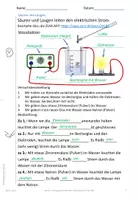 Vorschau - Arbeitsblätter - Säuren und Laugen leiten den elektrischen Strom - Seite 3