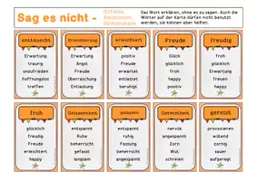 Vorschau - Spiele - 120 Karten "Gefühle" Wörter erklären und raten (Spiel "Sag es nicht!") - Seite 3