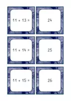 Vorschau - Spiele - Zahlenraum30 / Zahlenraum40 Addition Zuordnungskarten - Seite 1