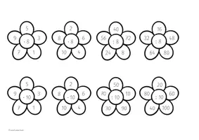Vorschau - Arbeitsblätter - Rechenblumen - Kleines Einmaleins - Seite 2