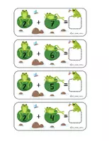 Προεπισκόπηση - Flashcards - Πράξεις με βατραχάκια - Σελίδα 3