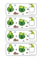 Προεπισκόπηση - Flashcards - Πράξεις με βατραχάκια - Εξώφυλλο