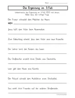 Vorschau - Arbeitsblätter - AB_Satzglieder bestimmen_S_P_E3 (Fragen formulieren) - Seite 1