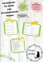 Vorschau - Arbeitsblätter - Grundwortschatz Hessen Karteikarten - lautgetreue Wörter - Deckblatt