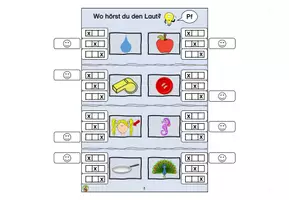 Vorschau - Arbeitsblätter - Klammerkarten Laut Pf/ pf Buchstabeneinführung - Seite 2