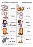 Aperçu - Jeux - les opposés jeu de mémoire français - Page 2
