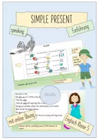 Vorschau - Präsentationen/Tafelbilder - Einführung_Simple Present_speaking - Deckblatt