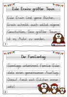 Vorschau - Aufgabenkarten - Materialpaket Abschreibtexte Eulen & Giraffen - Seite 2