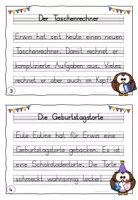 Vorschau - Aufgabenkarten - Materialpaket Abschreibtexte Eulen & Giraffen - Seite 3