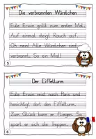 Vorschau - Aufgabenkarten - Abschreibtexte Eulen mit Lineatur - Druckschrift - Seite 3