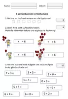 Vorschau - Test - Lernzielkontrollen Mathematik Klasse 1 - Seite 1