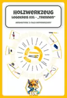 Vorschau - Fördermaterial/Inklusion - Werken mit Holz.- Legekreis XXL "Trennen" - Mind. 3-fach differenziert - Deckblatt